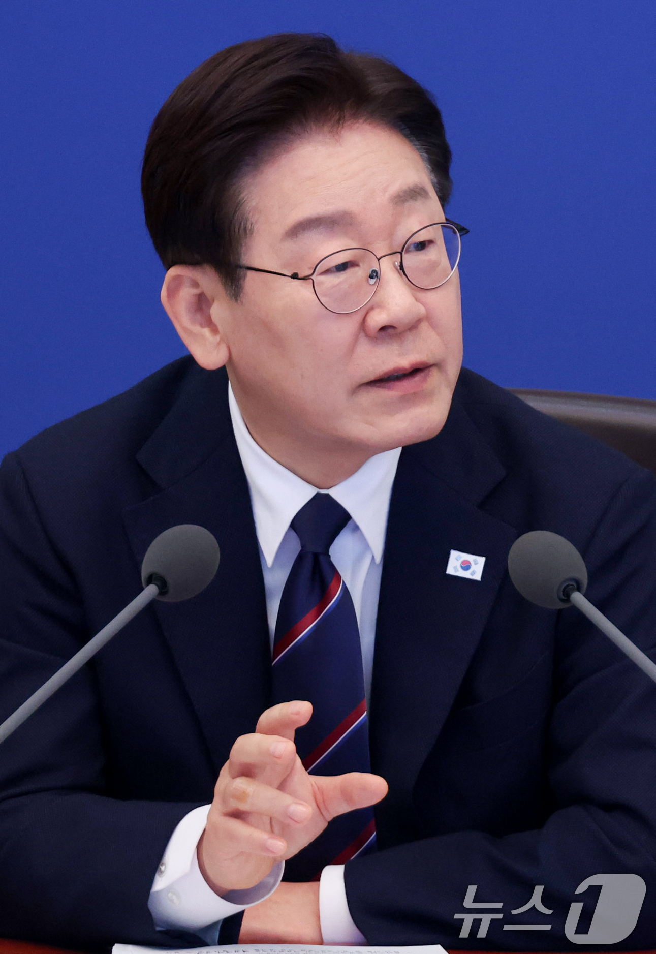 (서울=뉴스1) 이재명 기자 = 이재명 대통령이 31일 청와대에서 열린 국무회의에서 발언하고 있다. (청와대통신사진기자단) 2026.3.31/뉴스1