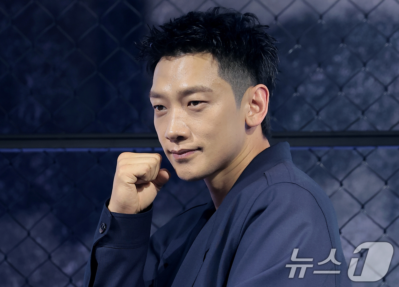 (서울=뉴스1) 권현진 기자 = 배우 징지훈(비)이 31일 오전 서울 중구 앰배서더 서울 풀만 호텔에서 열린 ‘사냥개들’ 시즌 2(극본 김주환/연출 김주환) 제작발표회에서 포즈를 …