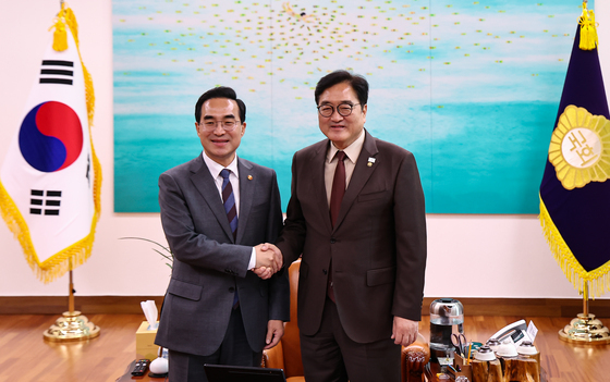 우원식 국회의장, 박홍근 기획예산처 장관 접견