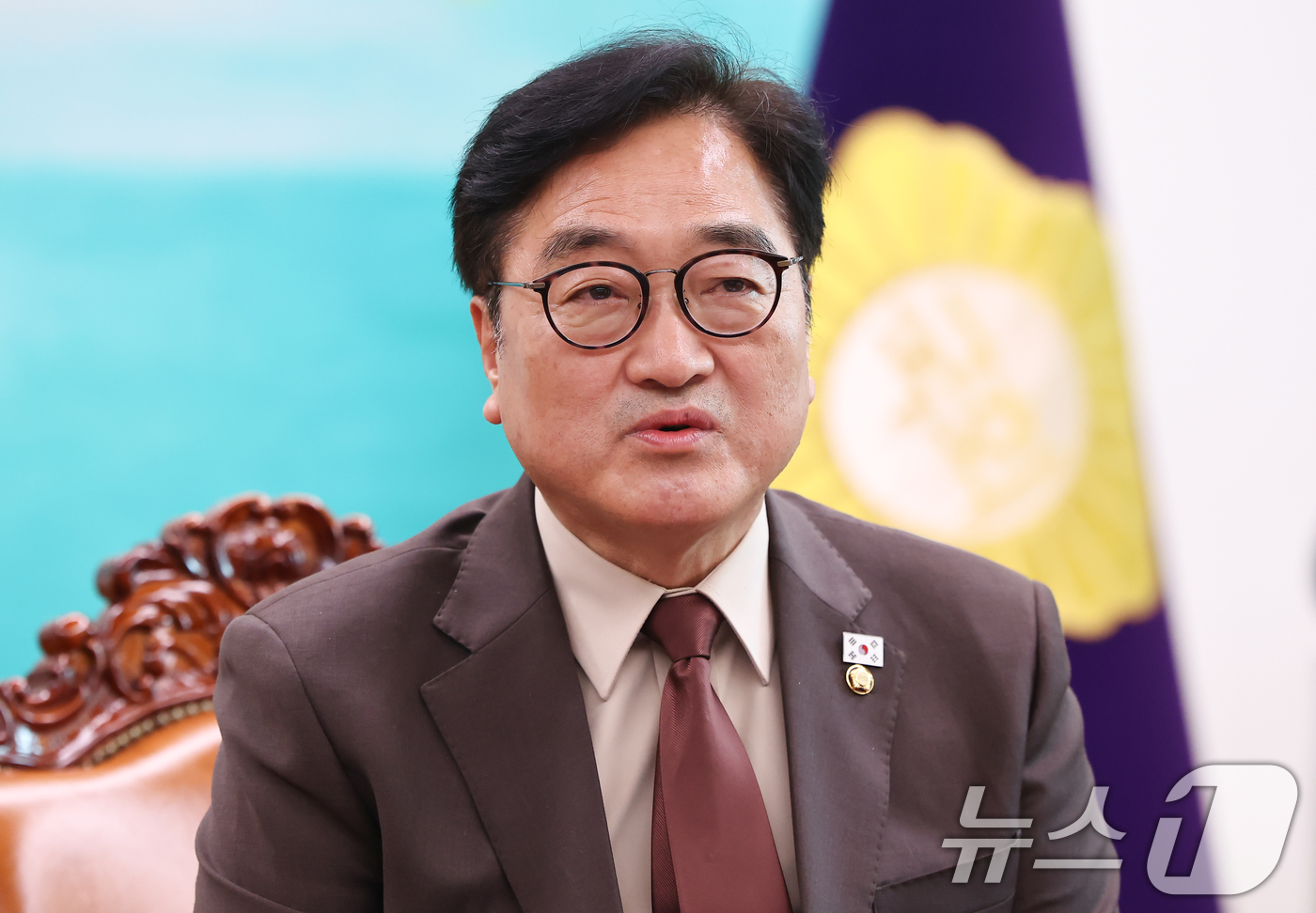 (서울=뉴스1) 김도우 기자 = 우원식 국회의장이 31일 서울 여의도 국회에서 박홍근 기획예산처 장관을 접견하고 있다. 2026.3.31/뉴스1