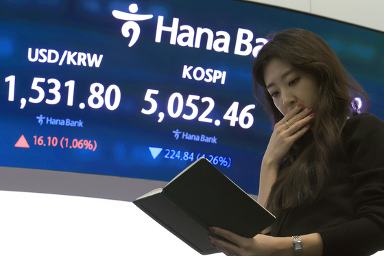 5100선 무너진 코스피, 환율은 1530원대까지