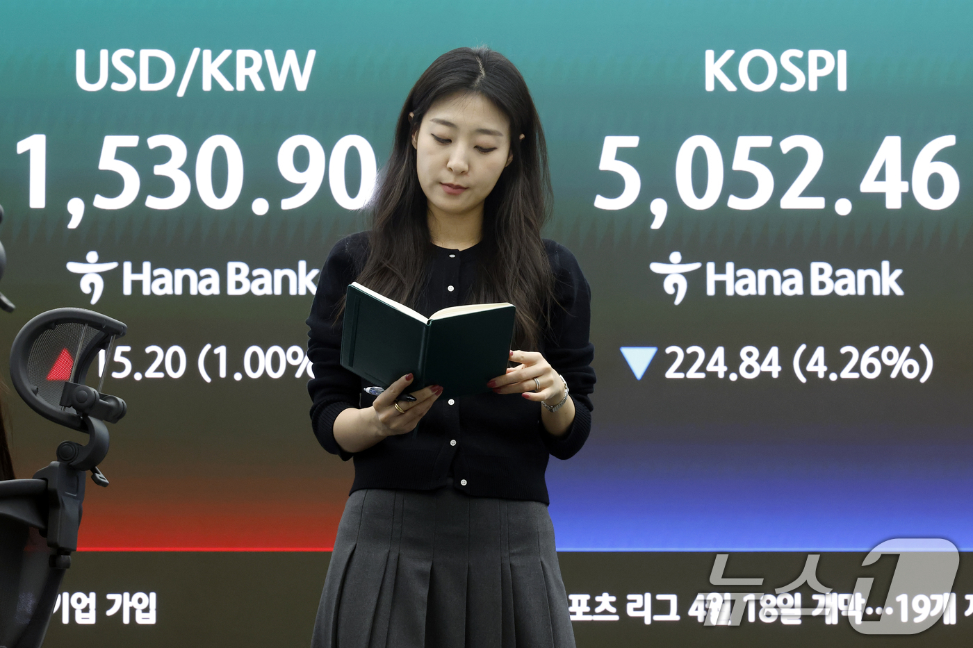 (서울=뉴스1) 박정호 기자 = 외국인 투자자들의 국내 주식 순매도가 이어지고, 달러·원 환율이 2009년 금융위기 이후 처음으로 1530원을 돌파한 31일 오후 서울 중구 하나은 …