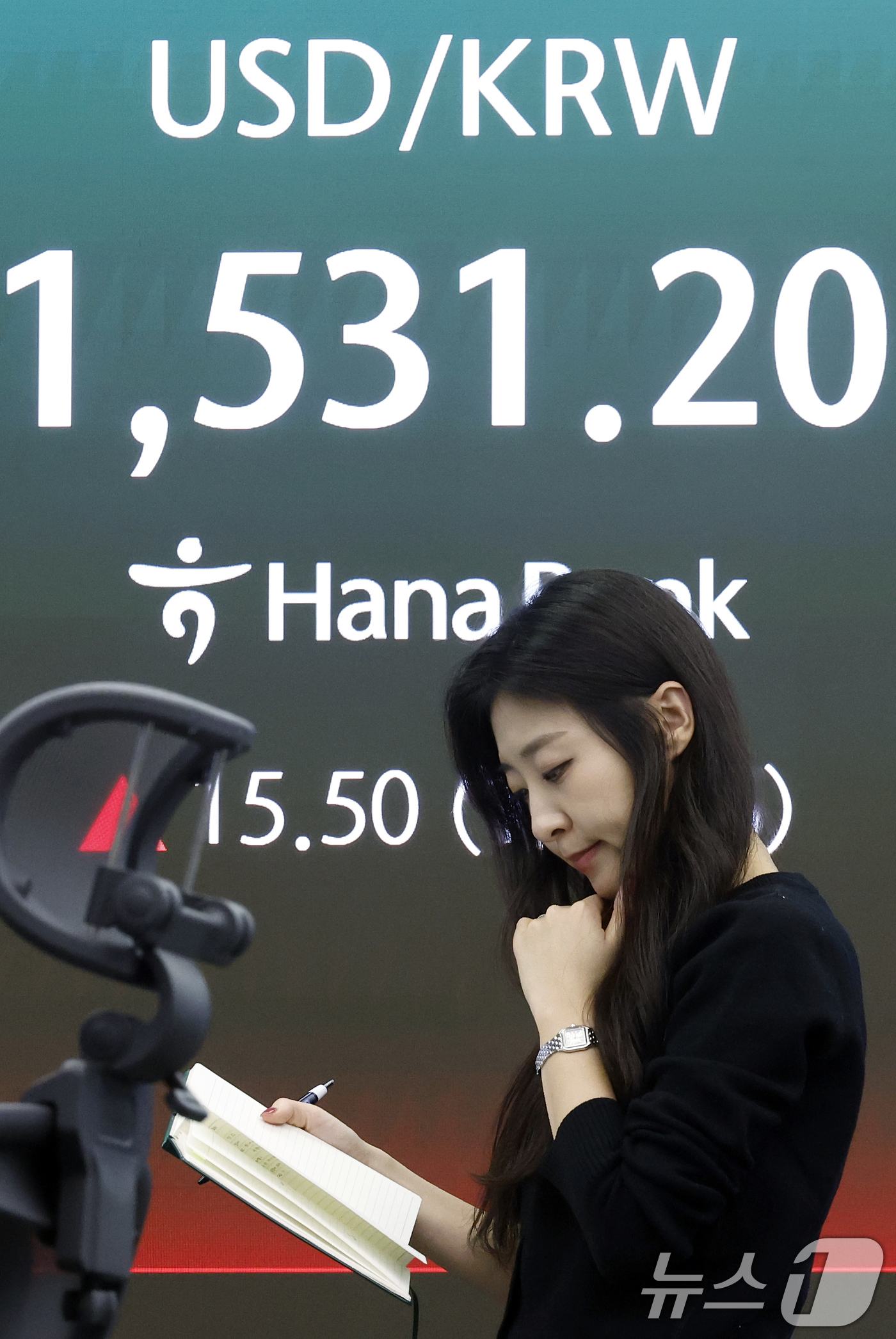 (서울=뉴스1) 박정호 기자 = 외국인 투자자들의 국내 주식 순매도가 이어지고, 달러·원 환율이 2009년 금융위기 이후 처음으로 1530원을 돌파한 31일 오후 서울 중구 하나은 …