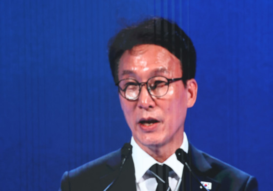 축사하는 김민석 총리