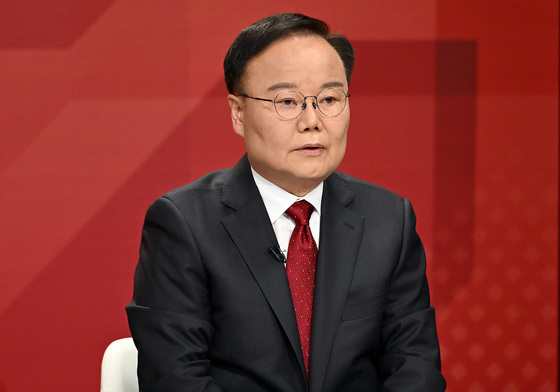 '국힘 경북도지사 경선 후보 토론회' 발언하는 김재원