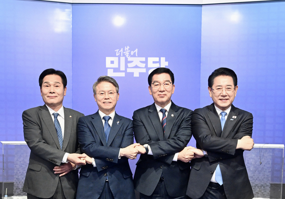 전남광주시장 후보 손맞잡은 4인
