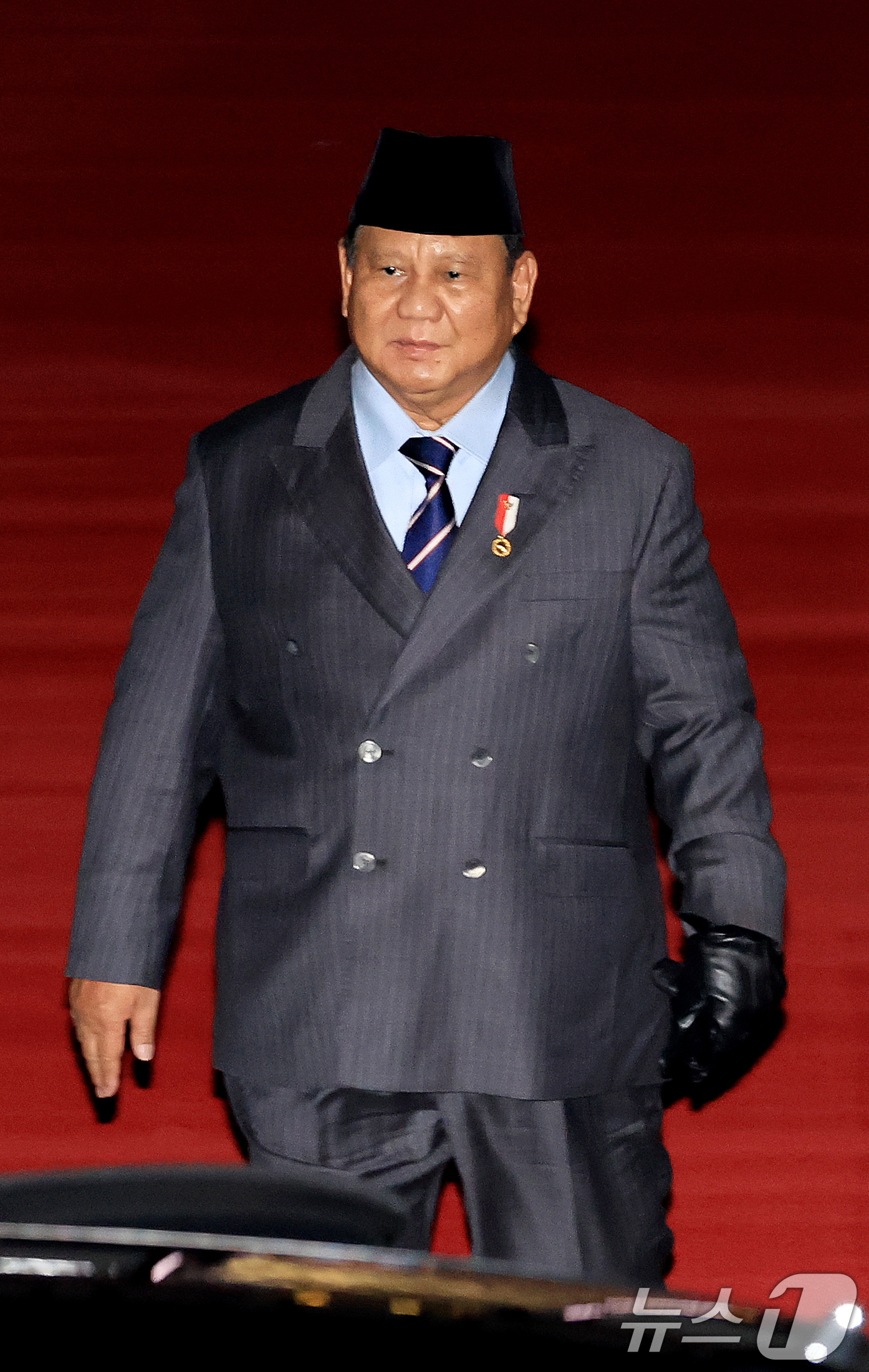 (성남=뉴스1) 이호윤 기자 = 프라보워 수비안토 인도네시아 대통령이 31일 경기 성남시 서울공항을 통해 방한하고 있다.프라보워 대통령은 내달 1일 이재명 대통령과 정상회담을 진행 …