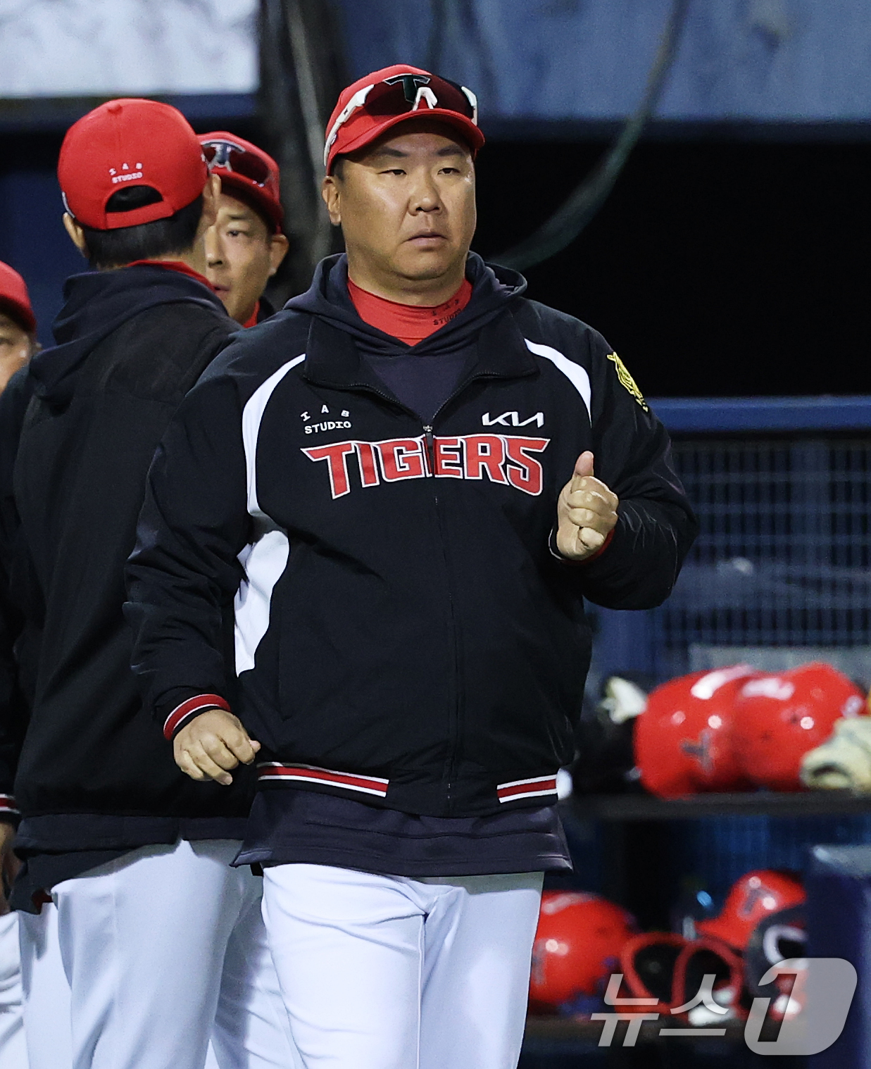 (서울=뉴스1) 오대일 기자 = 31일 서울 송파구 잠실야구장에서 열린 '2026 신한 SOL KBO리그' 열린 KIA 타이거즈와 LG트윈스의 경기에서 7-2 승리를 거둔 KIA …