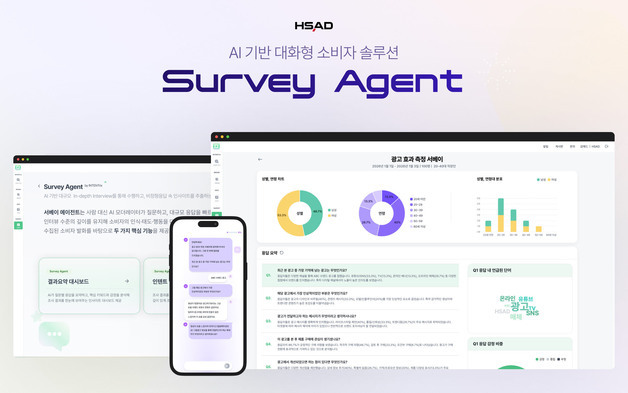 "심층 면담도 AI, 맥락도 분석"…HSAD, AI 대화형 조사 설루션 출시