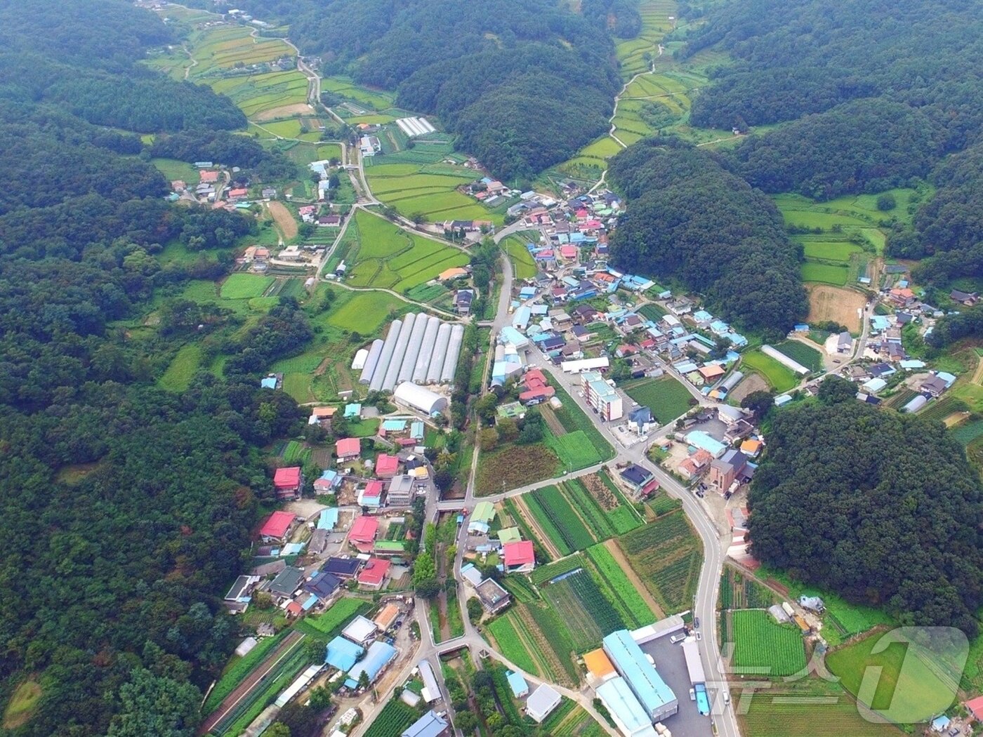 본문 이미지 - 충북 진천 온수골지구 재해예방사업 대상지.(진천군 제공. 재판매 및 DB금지)