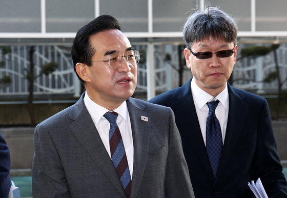 출근하는 박홍근 기획처 장관 후보자