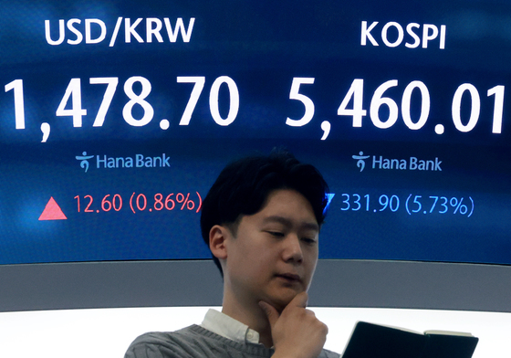 삼성전자 18만원대 붕괴…코스피·코스닥 8%대 급락 '서킷브레이커'[장중시황]