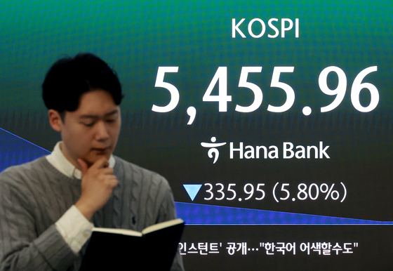 코스피 5500선, 극심한 변동성…사이드카 이어  '서킷브레이커' 가나