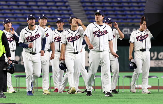 기념촬영 마친 WBC 투수진