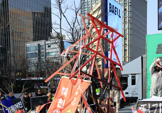 송전탑 반대 전국 대책위, 퍼포먼스 시위