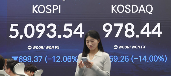 미·이란 전쟁 충격…코스피 역대 최대 폭락