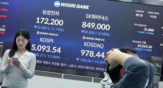 미·이란 전쟁 충격…코스피 역대 최대 폭락