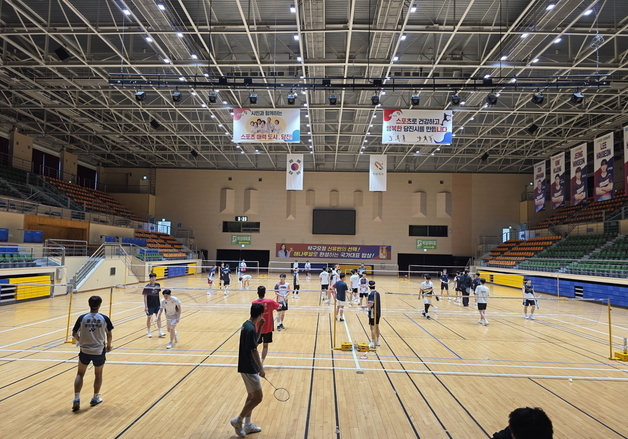 당진시, 배드민턴 전지훈련 메카로 부상…대학·실업팀들 찾아와