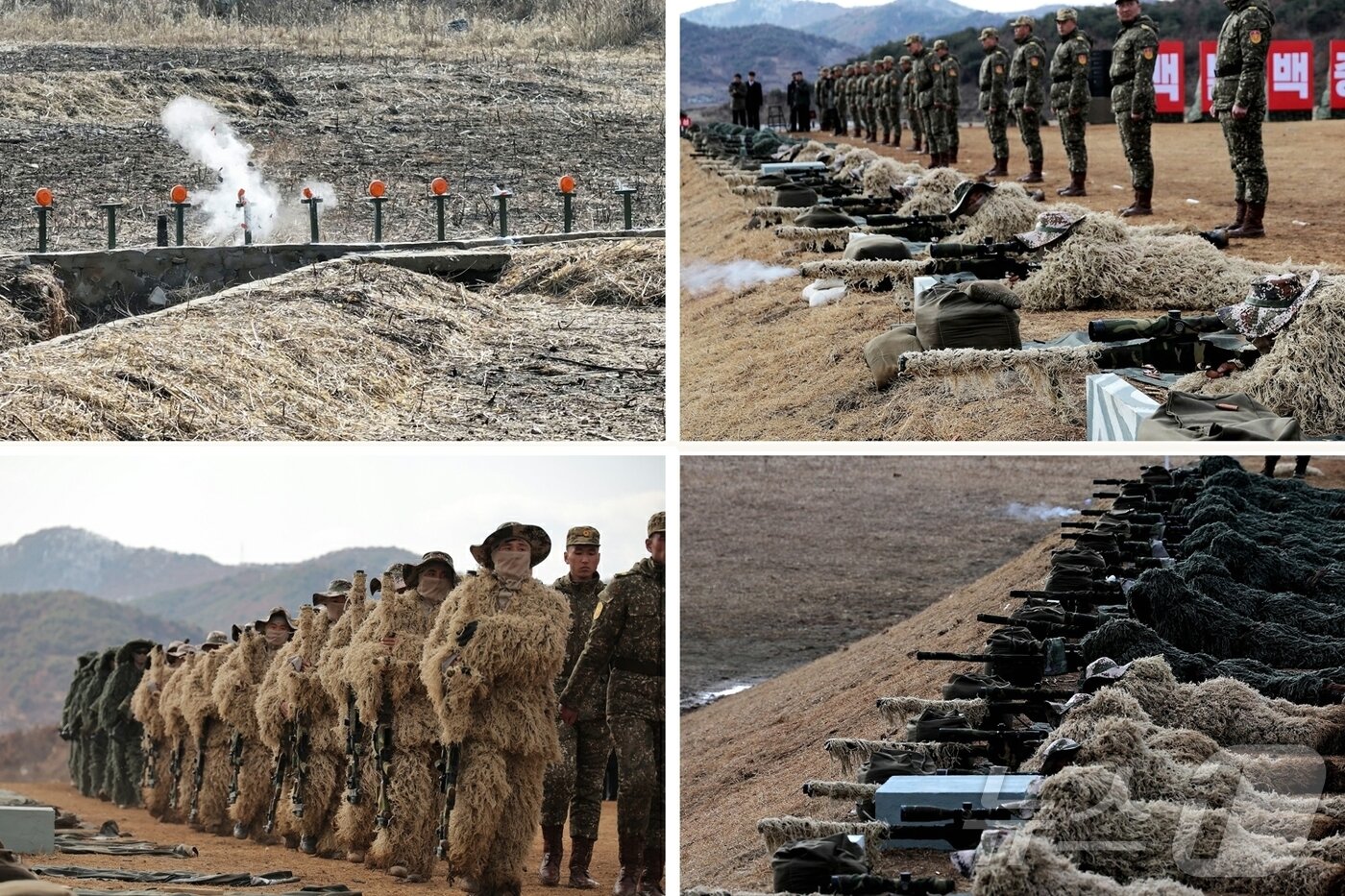 본문 이미지 - (평양 노동신문=뉴스1) = 북한 노동당 기관지 노동신문은 5일 김정은 당 총비서가 '저격수의 날'(3월3일)을 맞아 수도방위군단의 사격 경기를 관람했다고 보도했다. [국내에서만 사용가능. 재배포 금지. DB 금지. For Use Only in the Republic of Korea. Redistribution Prohibited] rodongphoto@news1.kr