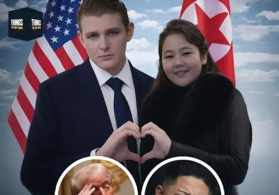 "트럼프 막내 배런과 김주애 결혼시키자"…세계 평화 '풍자 밈' 확산