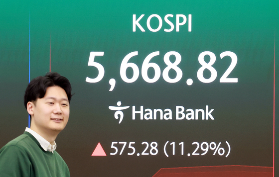 '매수 사이드카' 급반등 출발한 코스피…단숨에 5600선 회복[개장시황]