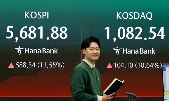 코스피·코스닥 상승출발 '매수 사이드카 발동'