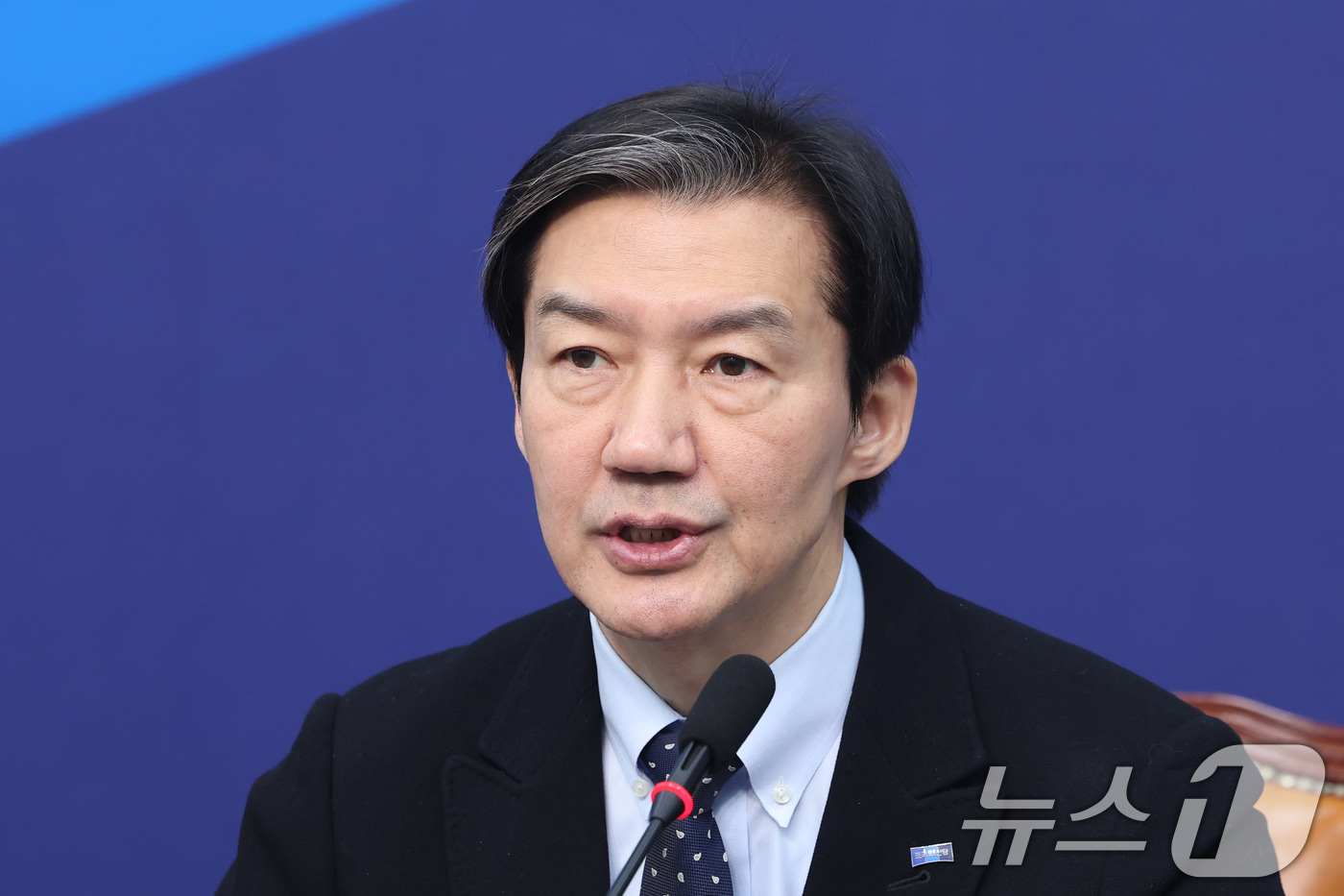 (서울=뉴스1) 신웅수 기자 = 조국 조국혁신당 대표가 5일 서울 여의도 국회에서 열린 최고위원회의에서 발언하고 있다. 2026.3.5/뉴스1