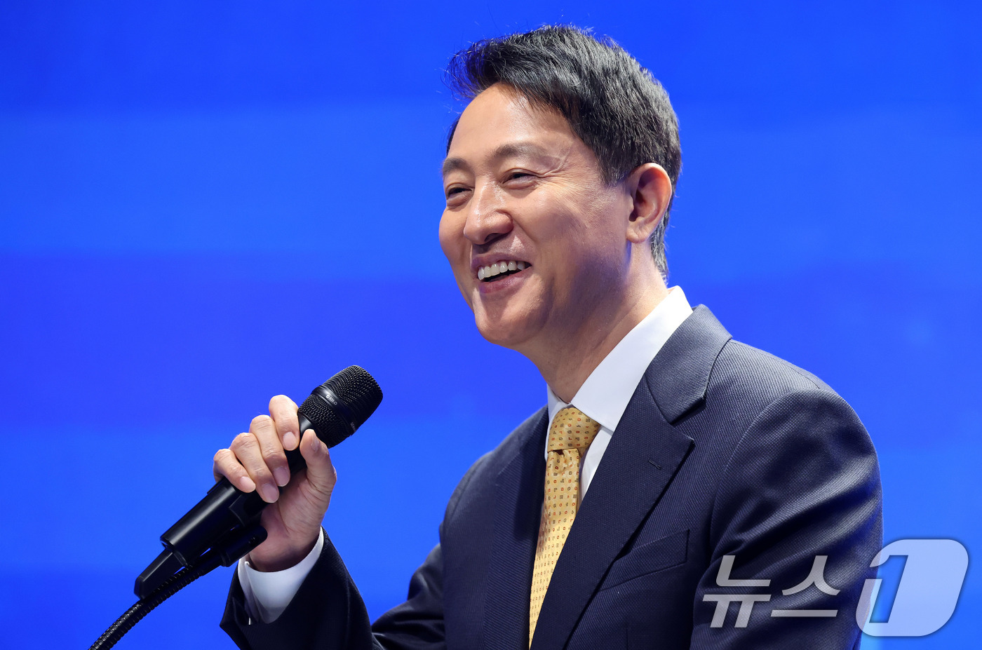 (서울=뉴스1) 박지혜 기자 = 오세훈 서울시장이 5일 서울 서울시청에서 '서남권 대개조 2.0'을 발표하고 있다. 2026.3.5/뉴스1