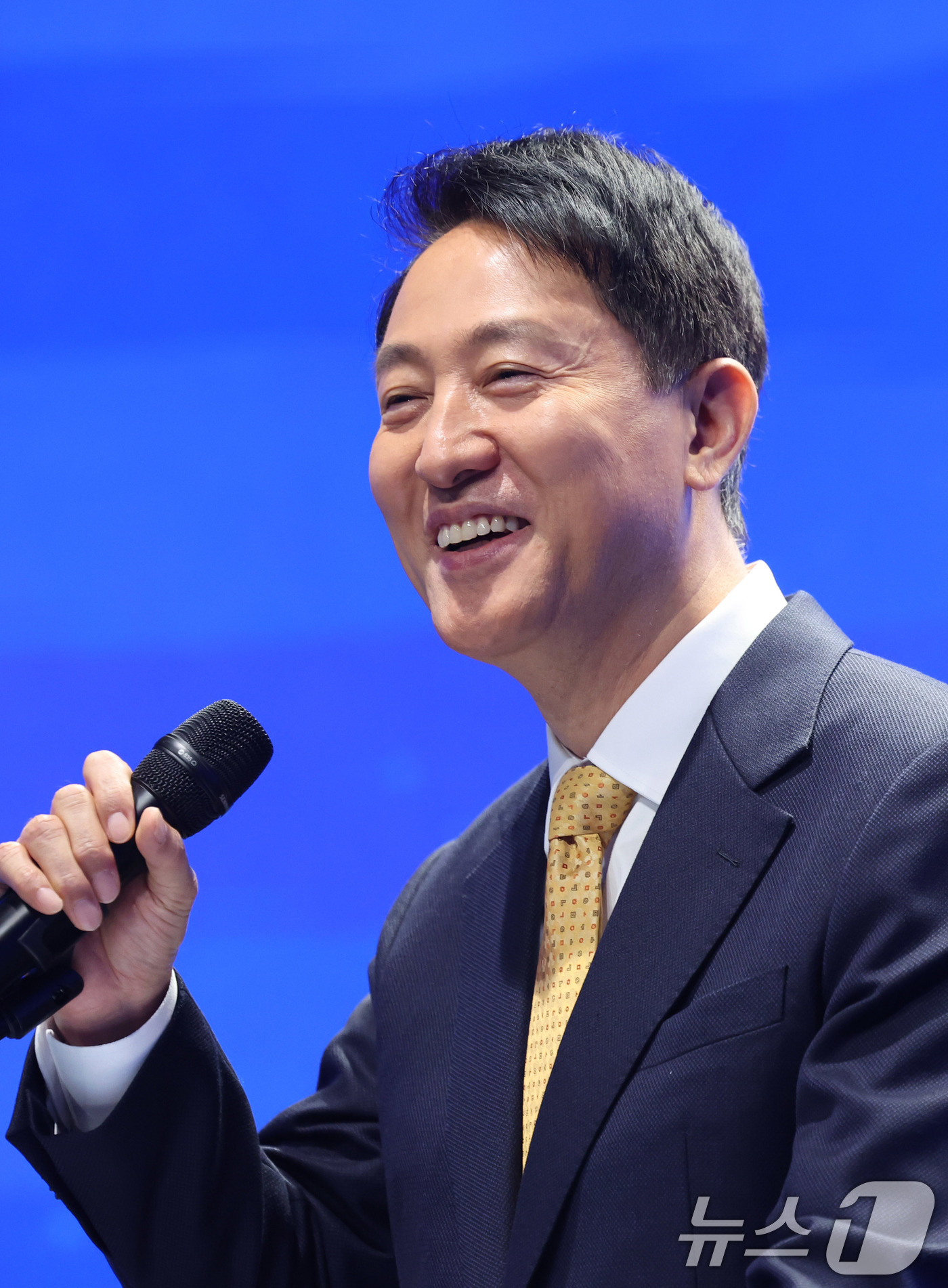 (서울=뉴스1) 박지혜 기자 = 오세훈 서울시장이 5일 서울 중구 서울시청에서 '서남권 대개조 2.0'을 발표하고 있다. 2026.3.5/뉴스1