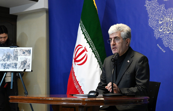 입장 발표하는 주한 이란 대사