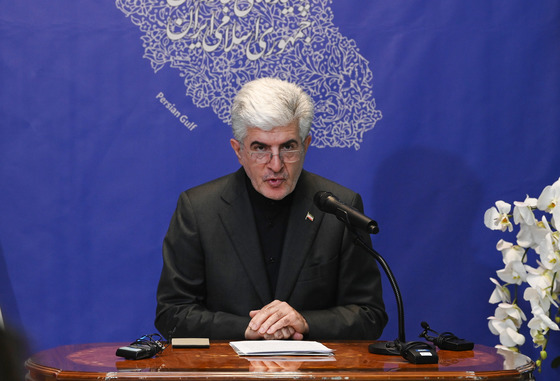 정부 입장 발표하는 주한 이란 대사