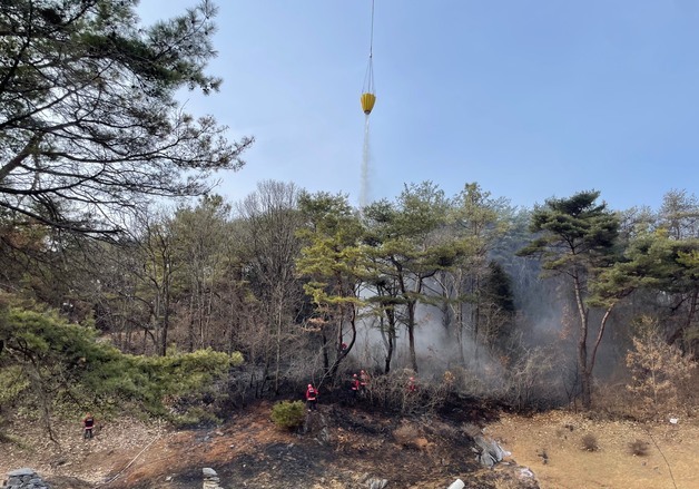 제천 송학면 산불 2시간 만에 진화…"담배꽁초 원인"(종합)