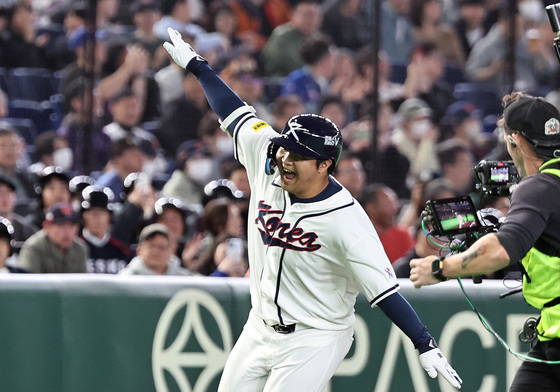 문보경 "만루포로 '전세기 세리머니' 해서 기뻐"[WBC]