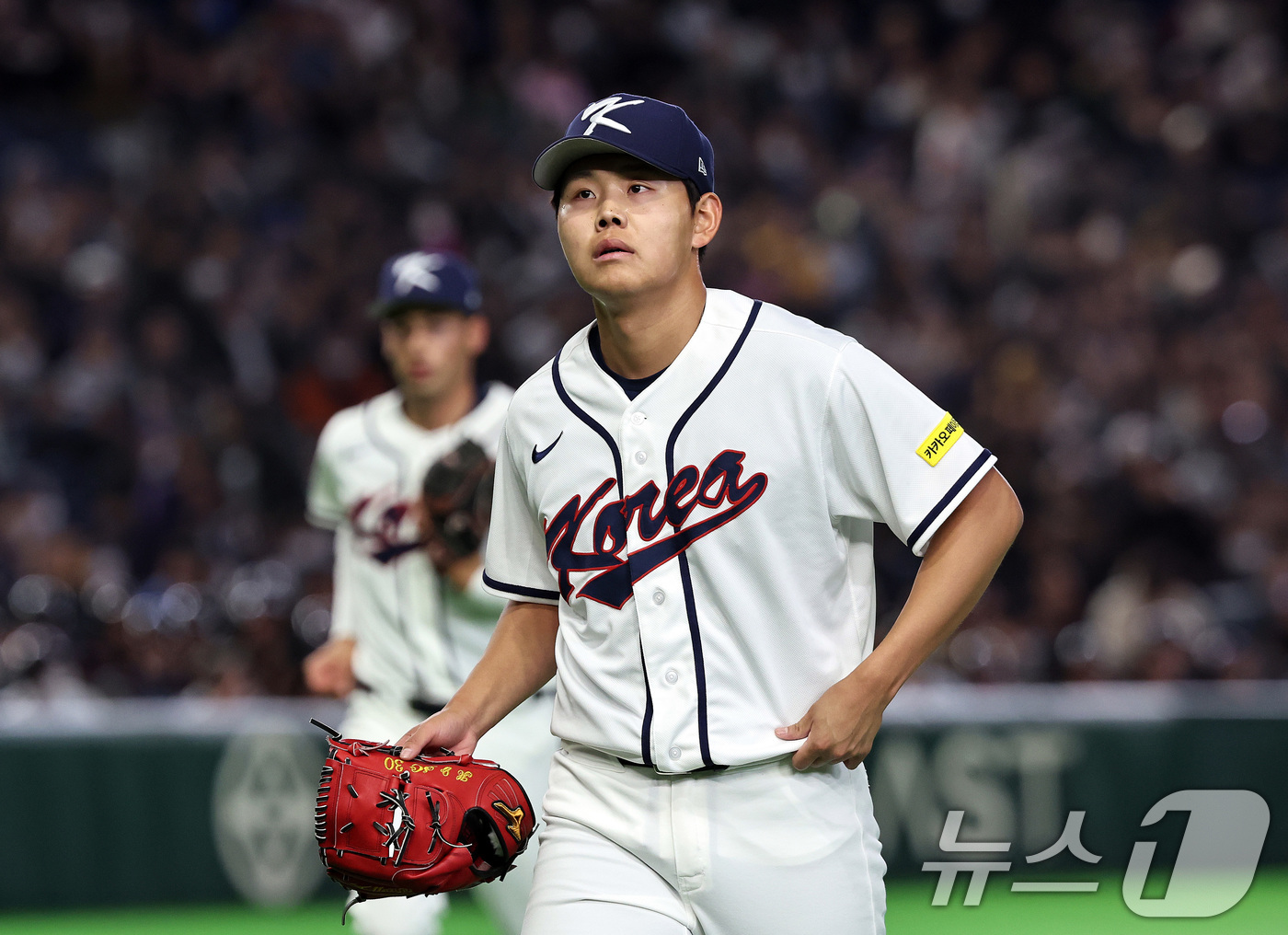 (도쿄=뉴스1) 구윤성 기자 = 5일 오후 일본 도쿄돔에서 열린 2026 월드베이스볼클래식 C조 1차전 대한민국과 체코의 경기. 대한민국 선발투수 소형준이 2회 2사 만루 위기를 …