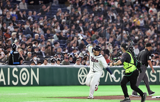 문보경, 1회 만루포