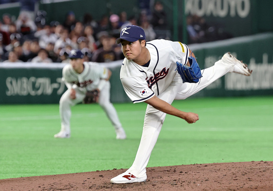 역투하는 정우주