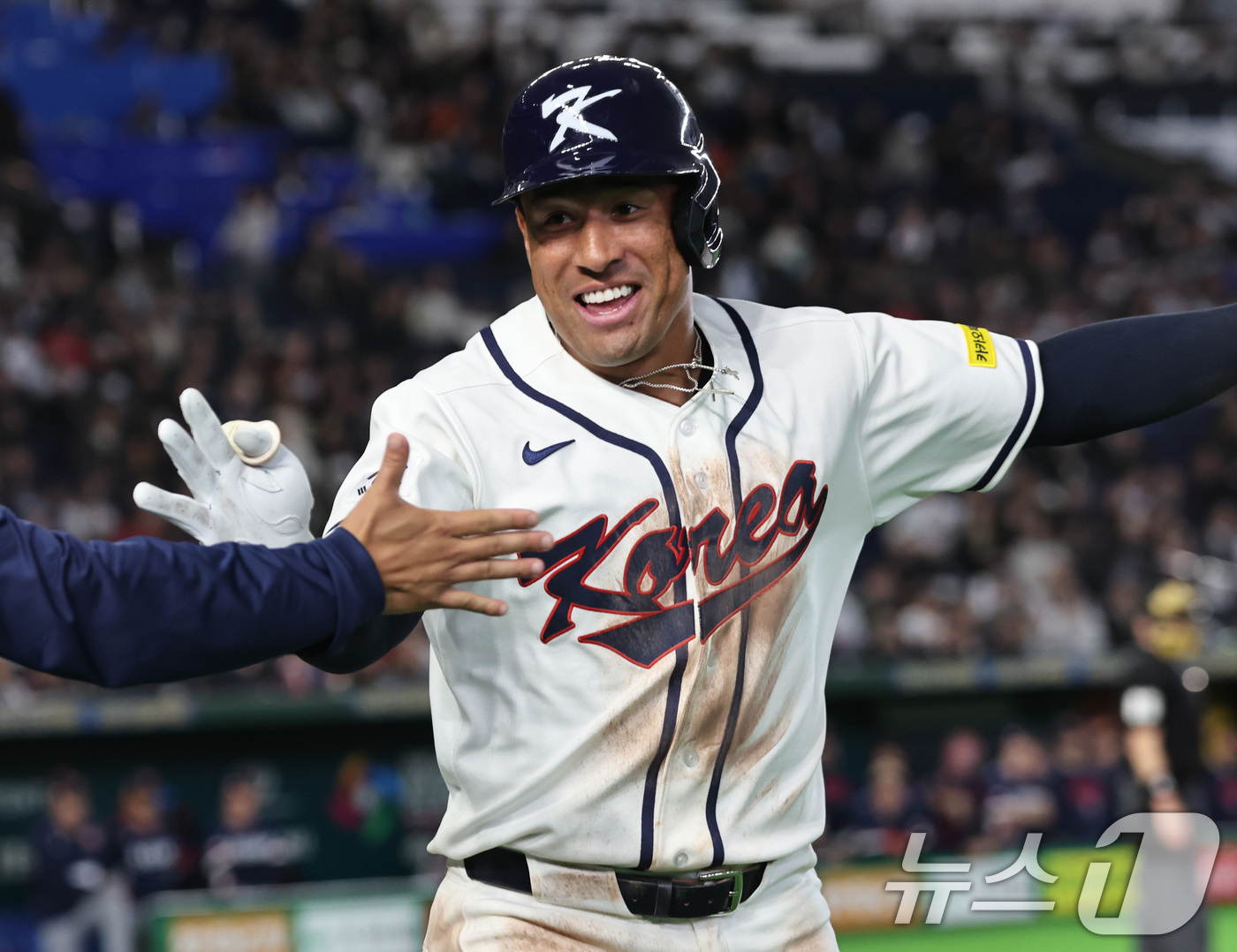 (도쿄=뉴스1) 구윤성 기자 = 5일 오후 일본 도쿄돔에서 열린 2026 월드베이스볼클래식 C조 1차전 대한민국과 체코의 경기. 대한민국의 8회말 2사 주자없는 상황때 저마이 존스 …