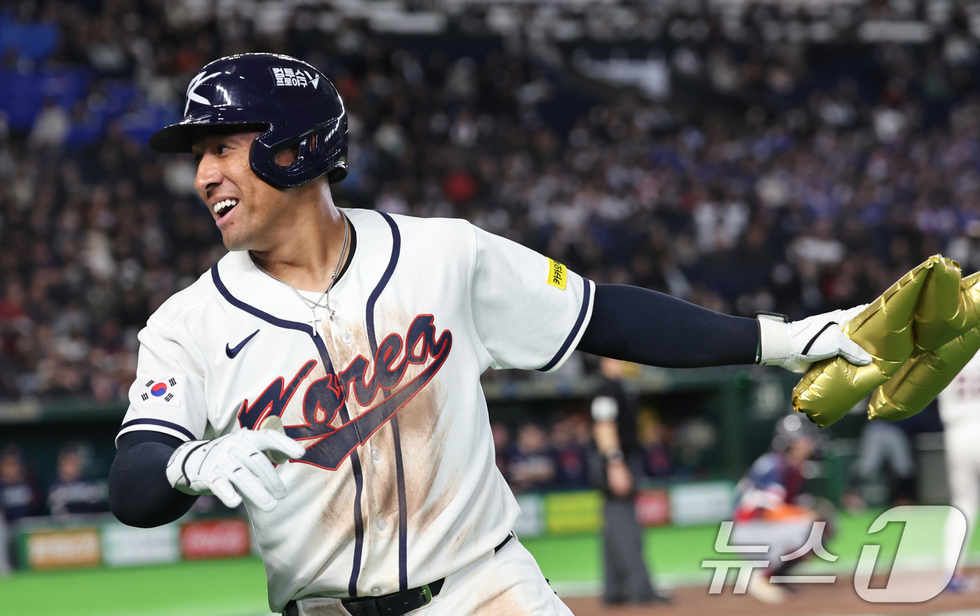 (도쿄=뉴스1) 구윤성 기자 = 5일 오후 일본 도쿄돔에서 열린 2026 월드베이스볼클래식 C조 1차전 대한민국과 체코의 경기. 대한민국의 8회말 2사 주자없는 상황때 저마이 존스 …