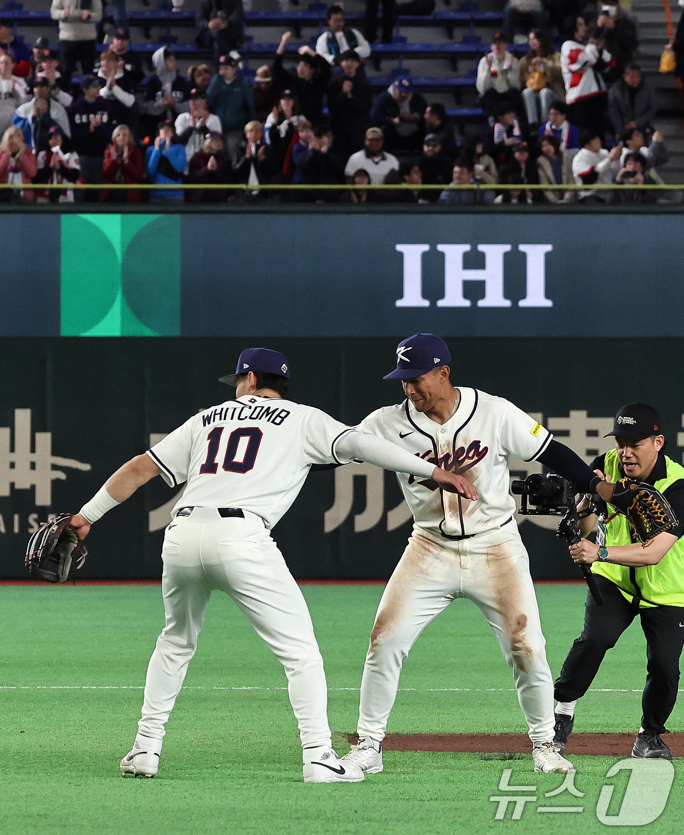 (도쿄=뉴스1) 구윤성 기자 = 5일 오후 일본 도쿄돔에서 열린 2026 월드베이스볼클래식 C조 1차전 대한민국과 체코의 경기. 체코를 상대로 11대 4 승리를 거둔 대한민국 셰이 …