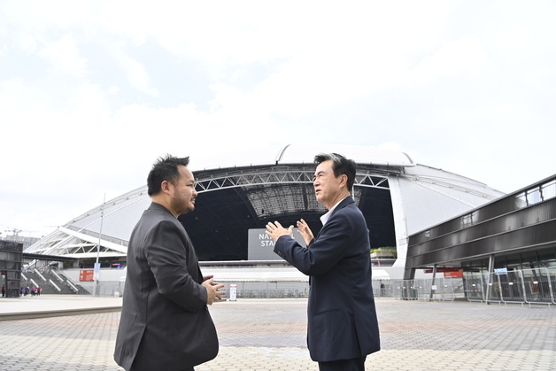 김태흠 지사 '싱가포르 스포츠 허브' 방문…운영 현황 살펴