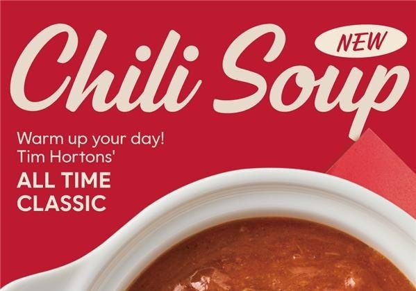 팀홀튼, 캐나다 대표 메뉴 '칠리수프' 첫 출시