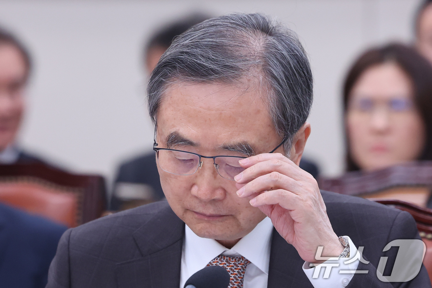 (서울=뉴스1) 신웅수 기자 = 조현 외교부 장관이 6일 서울 여의도 국회에서 열린 외교통일위원회 전체회의에 참석하고 있다. 2026.3.6/뉴스1