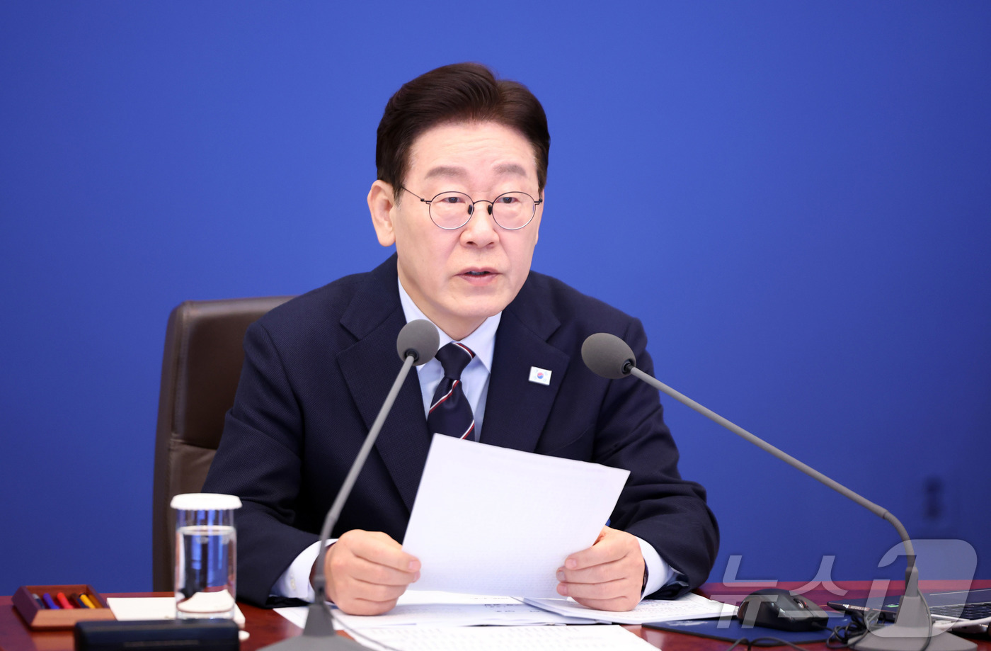 (서울=뉴스1) 허경 기자 = 이재명 대통령이 6일 청와대에서 열린 수석보좌관회의에서 발언하고 있다. 2026.3.6/뉴스1