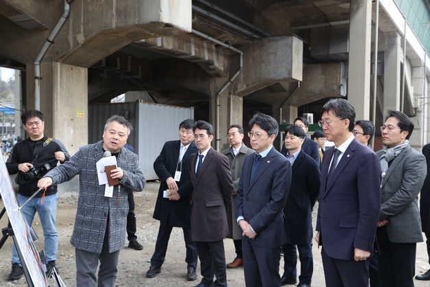 홍지선 차관 안산선 지하화 현장 방문…"도시 통합 전환점 될 것"