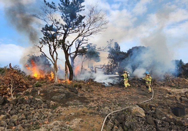 제주소방, 봄철 들불 주의보…사고 38% 3~5월 발생