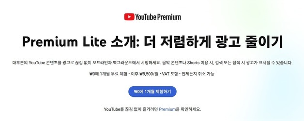 "안내조차 없네" 유튜브 라이트 한달, 변화 미미…끼워팔기 시정 무색