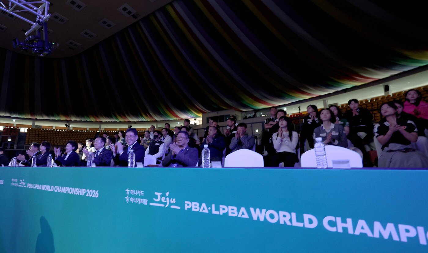 본문 이미지 - 프로당구 월드챔피언십이 6일 제주에서 개막했다.(PBA 제공) 