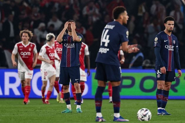 '이강인 치명적 실수' PSG, 모나코에 1-3 완패…리그1 선두 위태