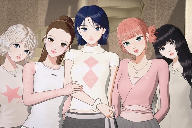 '버추얼 걸그룸' 오위스, 새 콘셉트 포토 공개…화기애애 팀워크