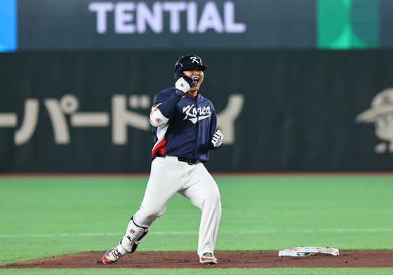 문보경, 첫타석 2타점 적시타